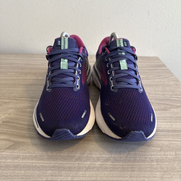 Brooks Adrenaline GTS 22 Running Shoes Sneakers Purple - Womens Size 10 B - Picture 3 of 11